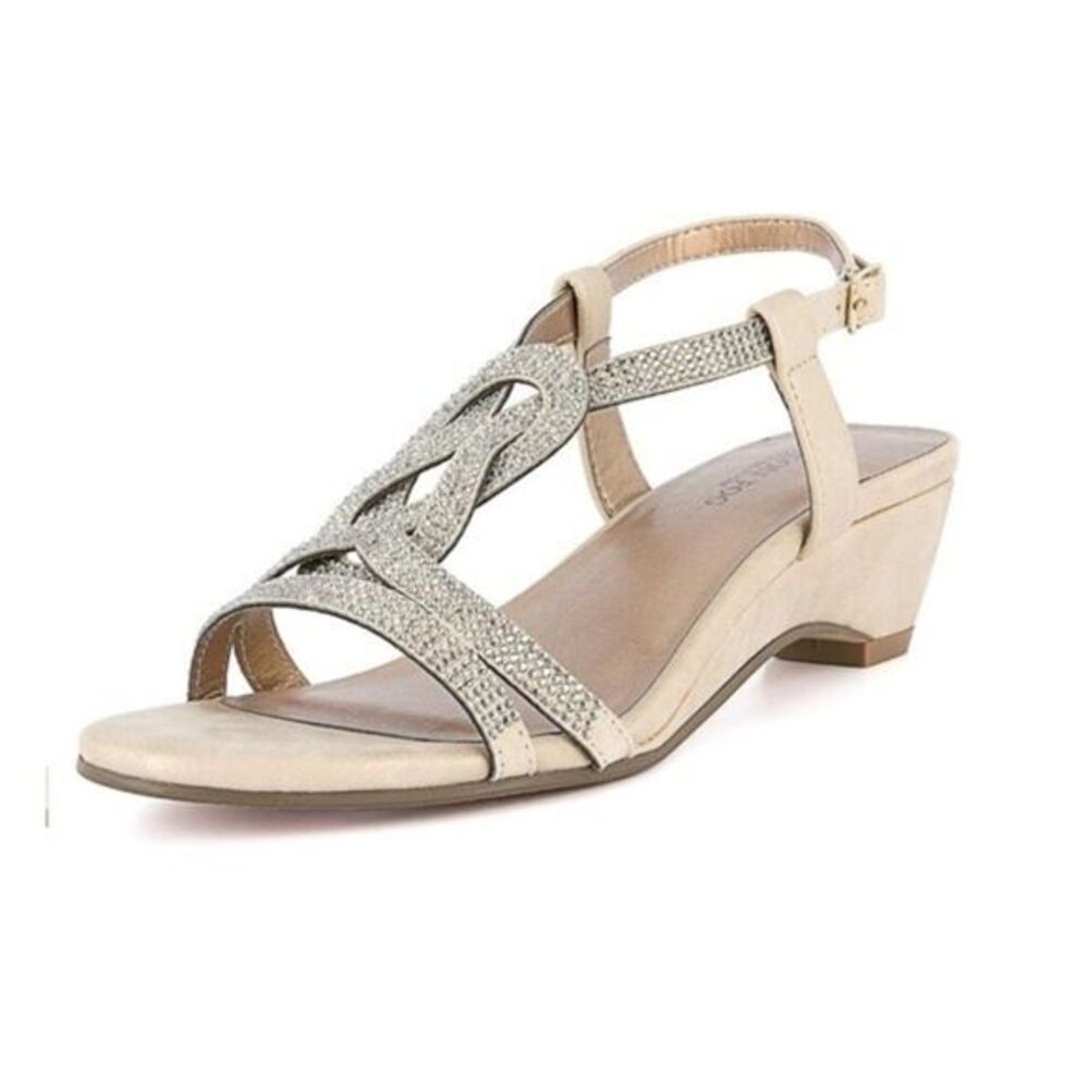London Fog Women’s Sandals Size 9 Demi-Wedge NEW # Box 827